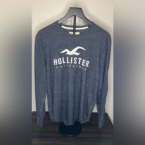 Hollister Navy Long Sleeve Tee